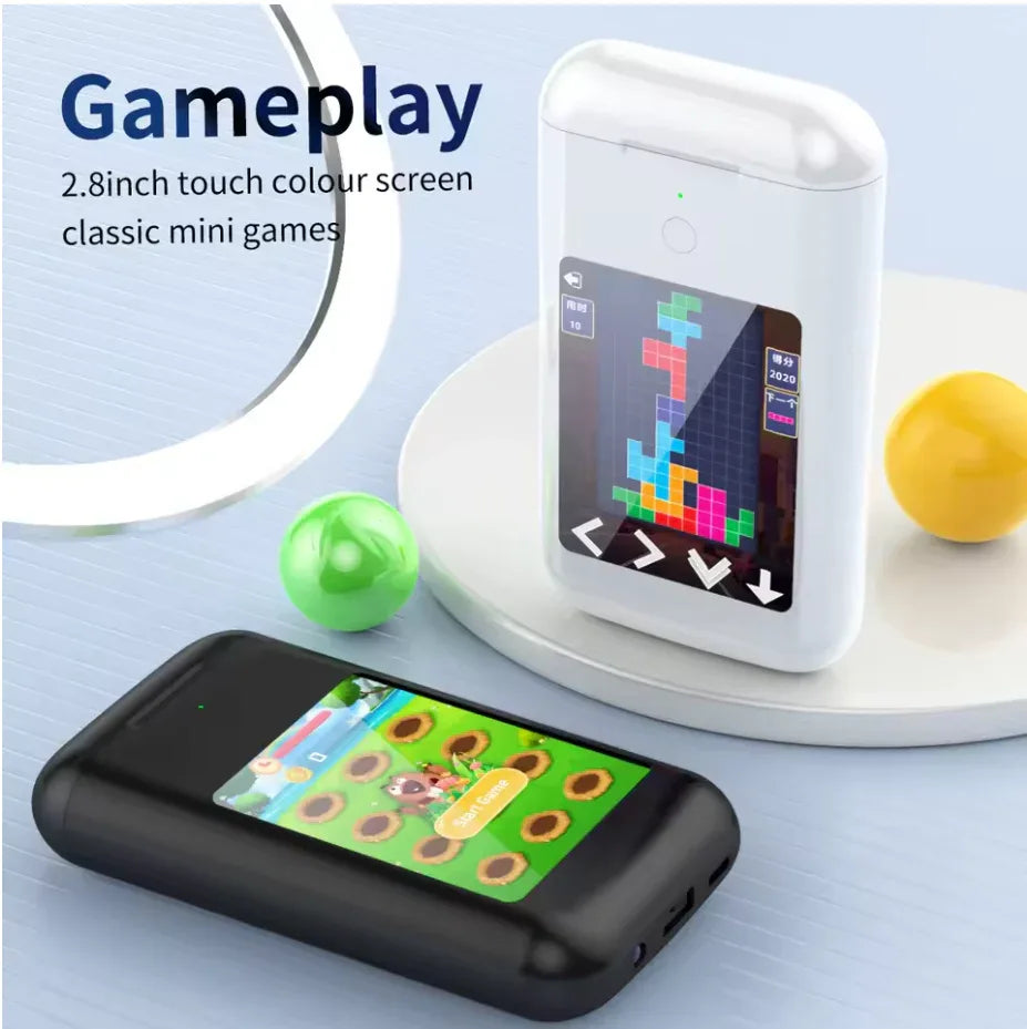Power Bank with Bluetooth Headset 8000 mAh, 2.8” LCD Display & Packed with Apps and Games - ZeeTec Store