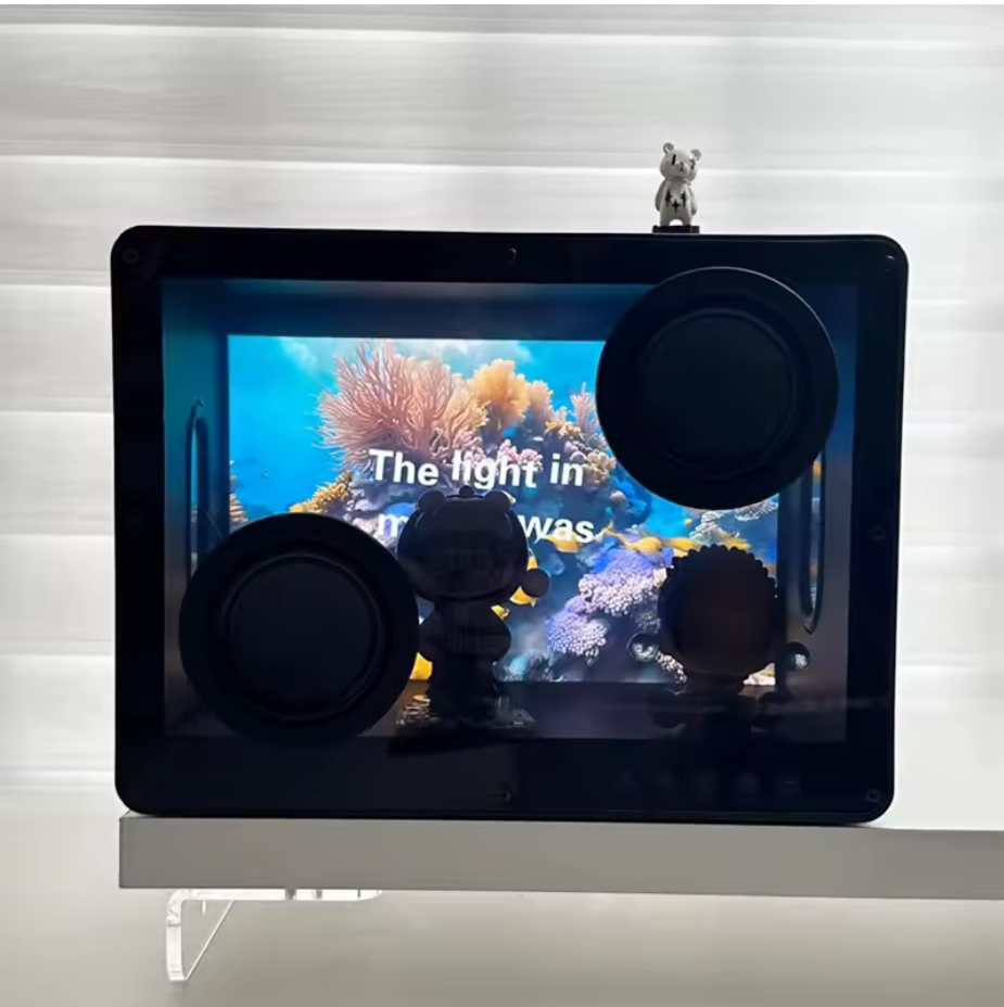 Transparent Floating Lyrics Bluetooth Speaker - Experience Music Like Never Before - ZeeTec Store