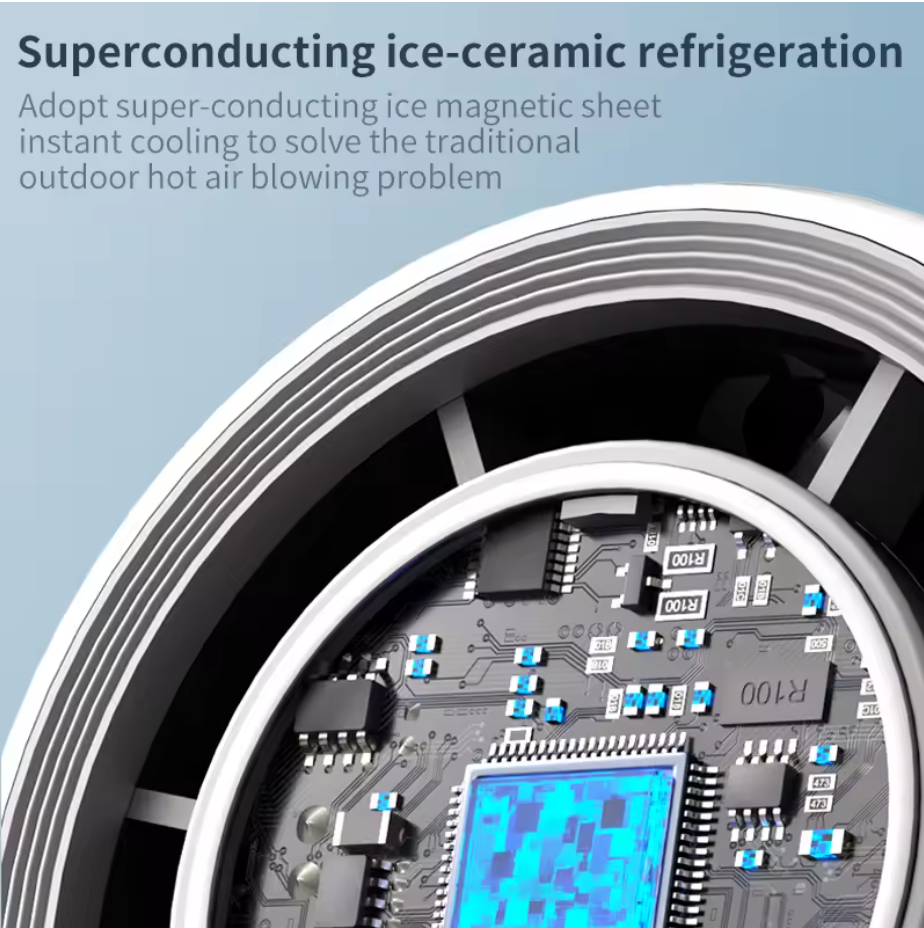 Foldable USB Fan Ice Compress for Ultimate Refreshment