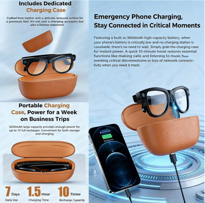 Ultra Smart Glasses with AI Translation Smart Glasses for Effortless Communication