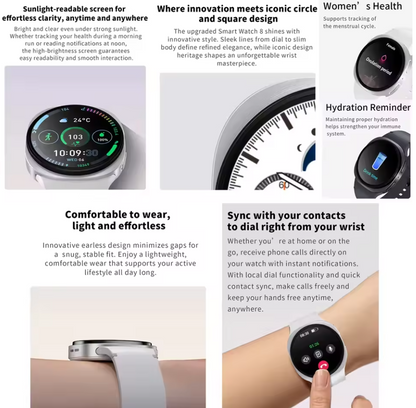ZeeTec Smart Watch 1.5” with Health Monitoring NFC