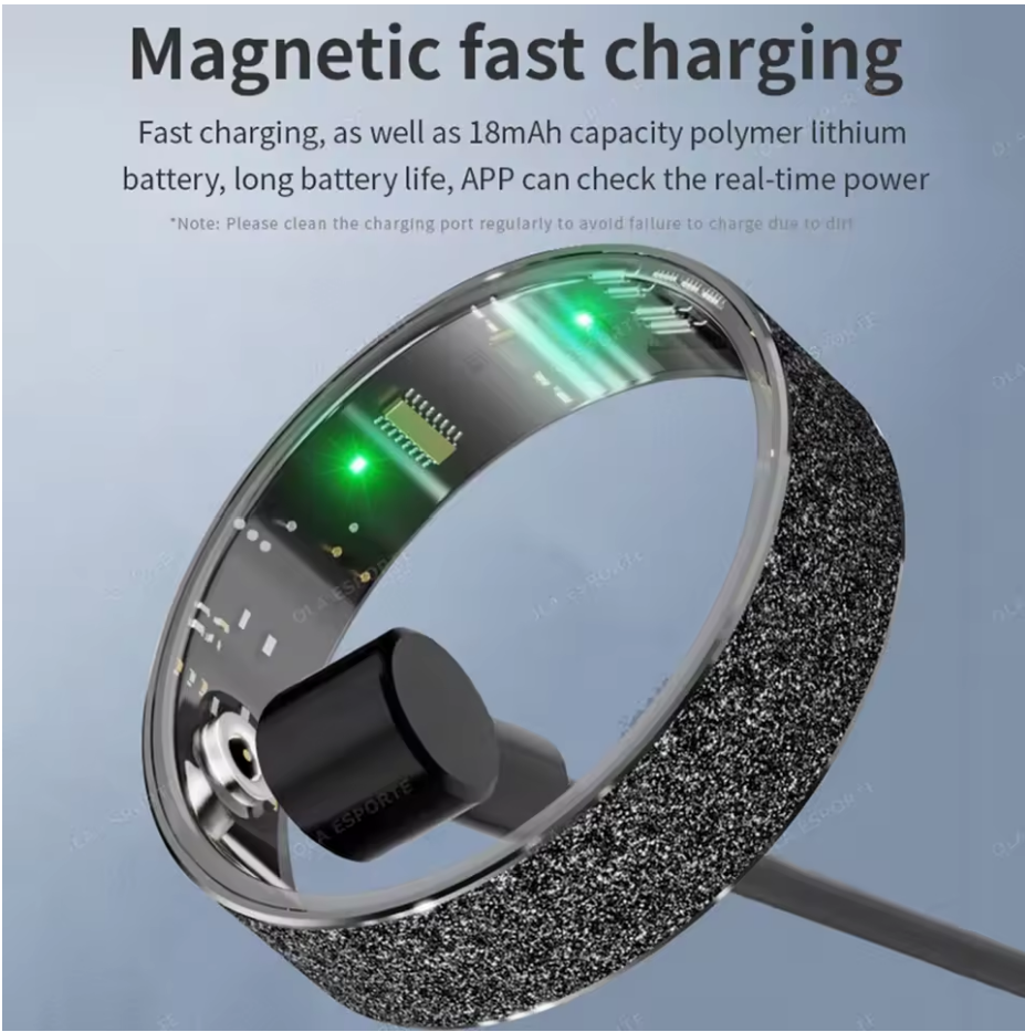 V3 Frosted Smart Ring – Heart, Sleep & Activity Tracking