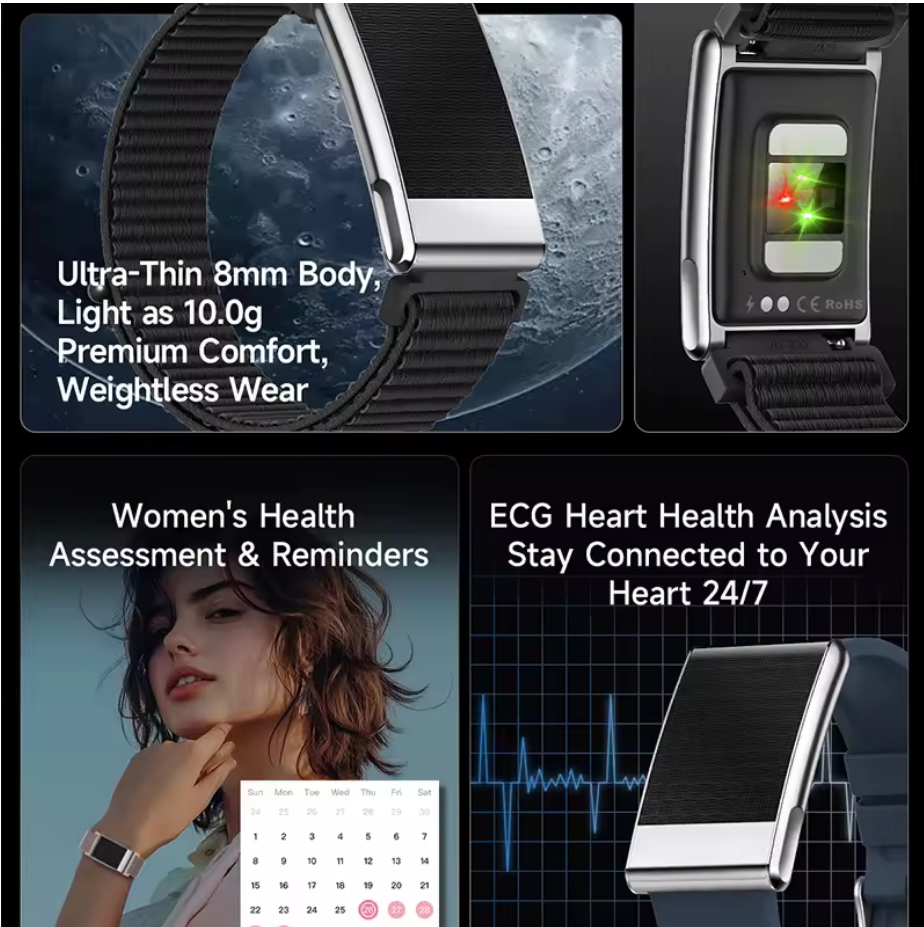 Smart Braclet Screenless Design Health Monitor