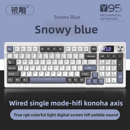 Mechanical Keyboard Triple-mode 98-Key Layout for Ultimate Typing Experience