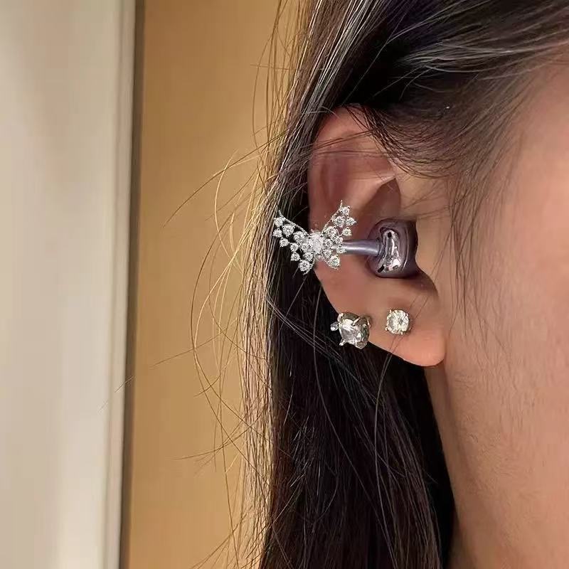 Fashion Diamond Earphone Clip Accessories