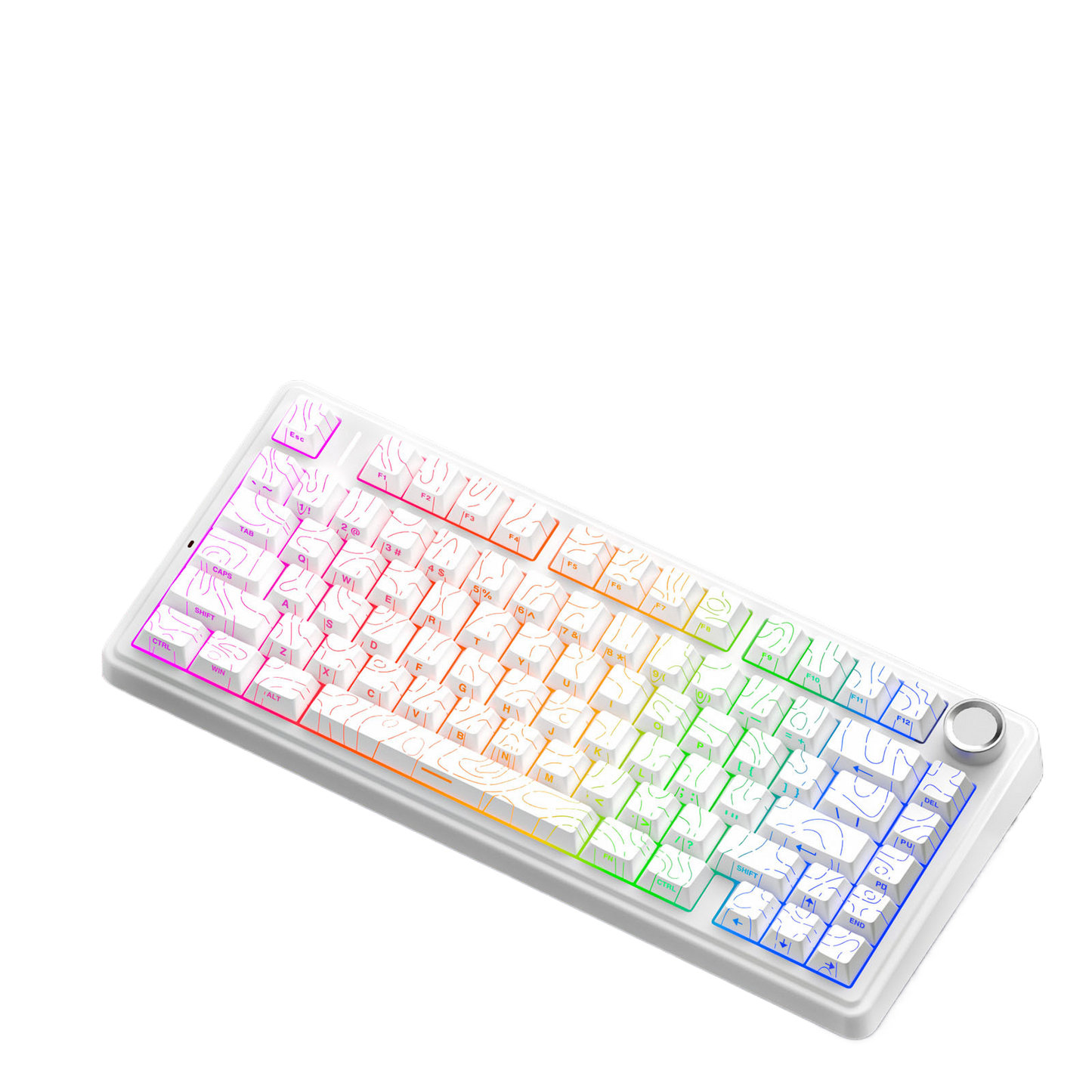 Aula F75 Custom Mechanical Keyboard Gasket Structure Hot-Swappable RGB Backlight