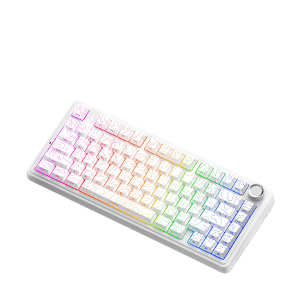 Aula F75 Custom Mechanical Keyboard Gasket Structure Hot-Swappable RGB Backlight