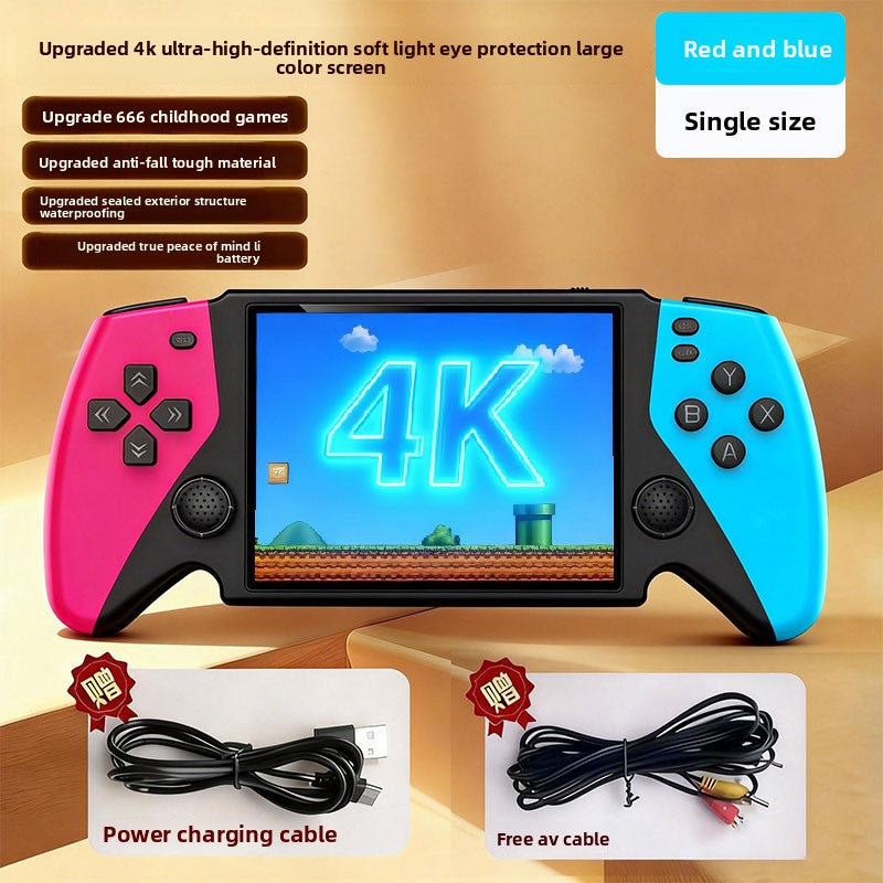 Handheld Game Console with Large Screen 3.5” and Eye Protection, Dual-Player Mode