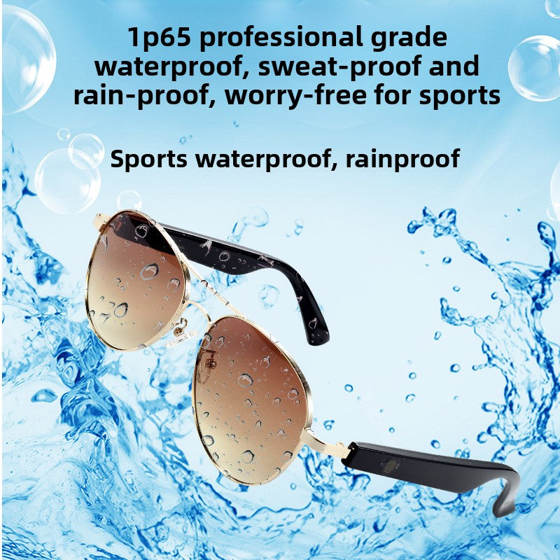 Smart Bluetooth glasses with UV protection Lightweight Bluetooth Audio Calls Music