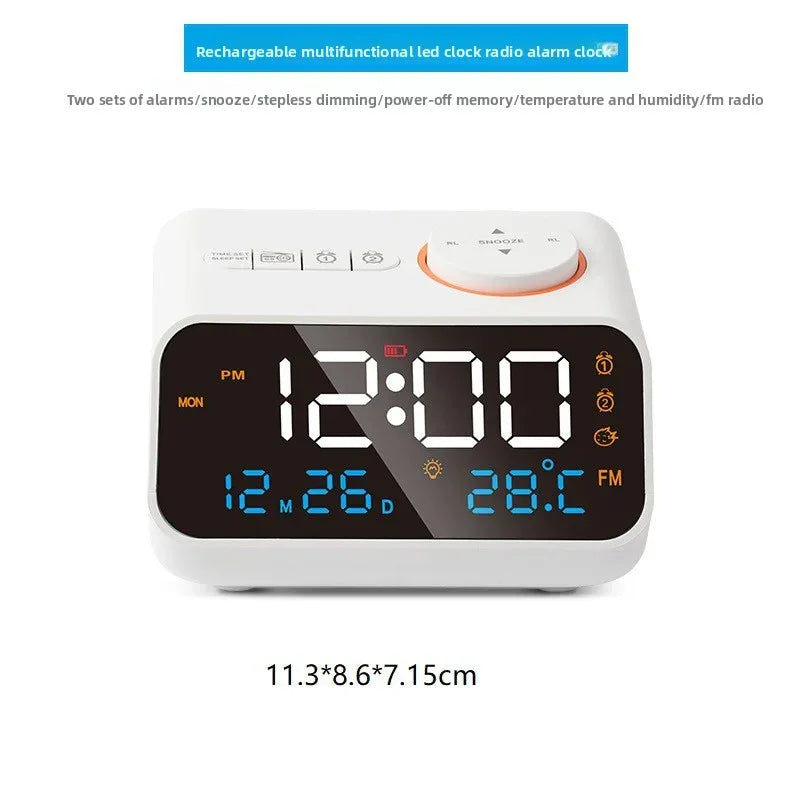 Radio Voice-Controlled Electronic Clock for Effortless Time Management - ZeeTec Store