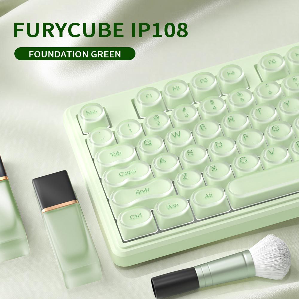 Furycube IP108 Mechanical Feel Wireless Keyboard with RGB Backlight