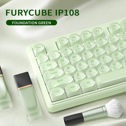 Furycube IP108 Mechanical Feel Wireless Keyboard with RGB Backlight