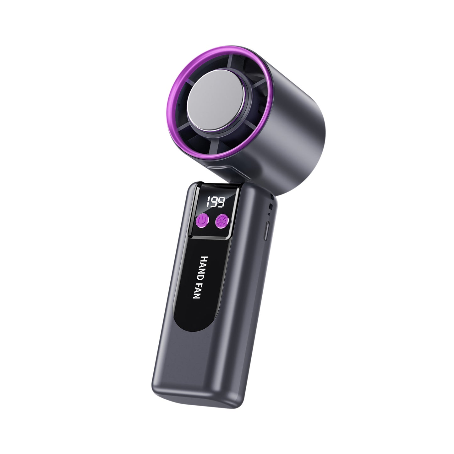 Portable Handheld Ice Cooling Fan - Rechargeable and Travel-Friendly - ZeeTec Store
