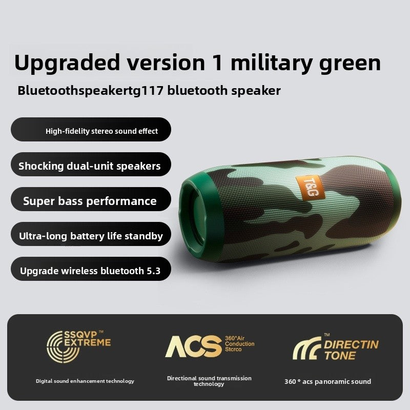 Portable Bluetooth Speaker 10W with Enhanced Bass