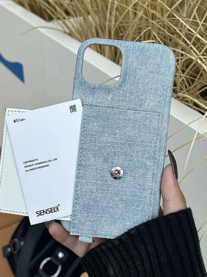 Minimalist Leather Phone Case with Card Holder for Stylish Protection - ZeeTec Store