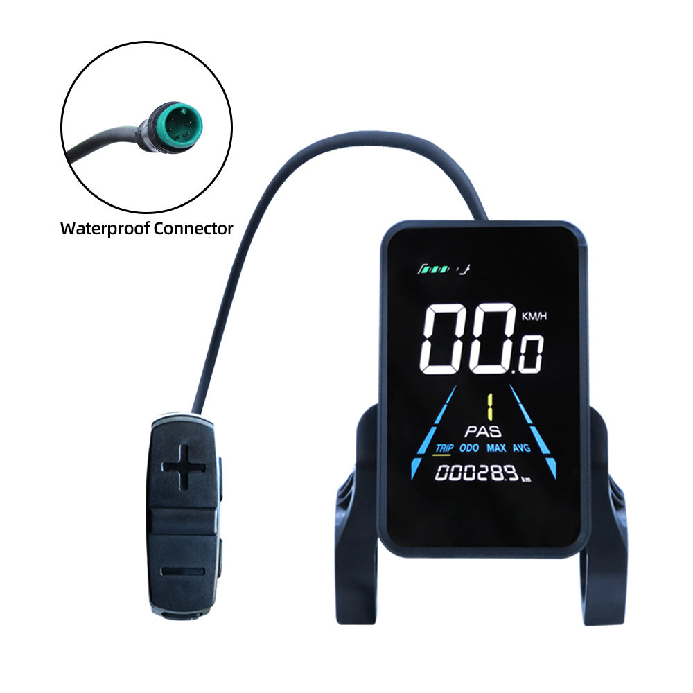 LCD Color Display makes cycling easier and more enjoyable showcasing your average speed, real-time speed, and mileage.