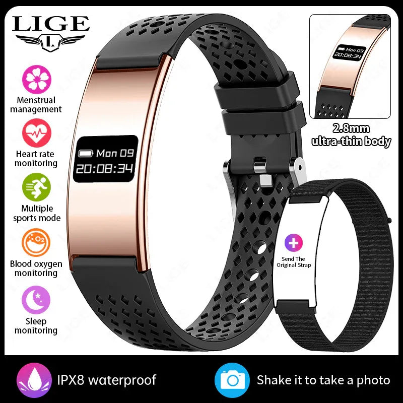 Smart Wristband Heart Rate Tracker with TFT Display - Tracks Heart Rate, Sleep, Steps, Blood Pressure & Smart Alerts - ZeeTec Store