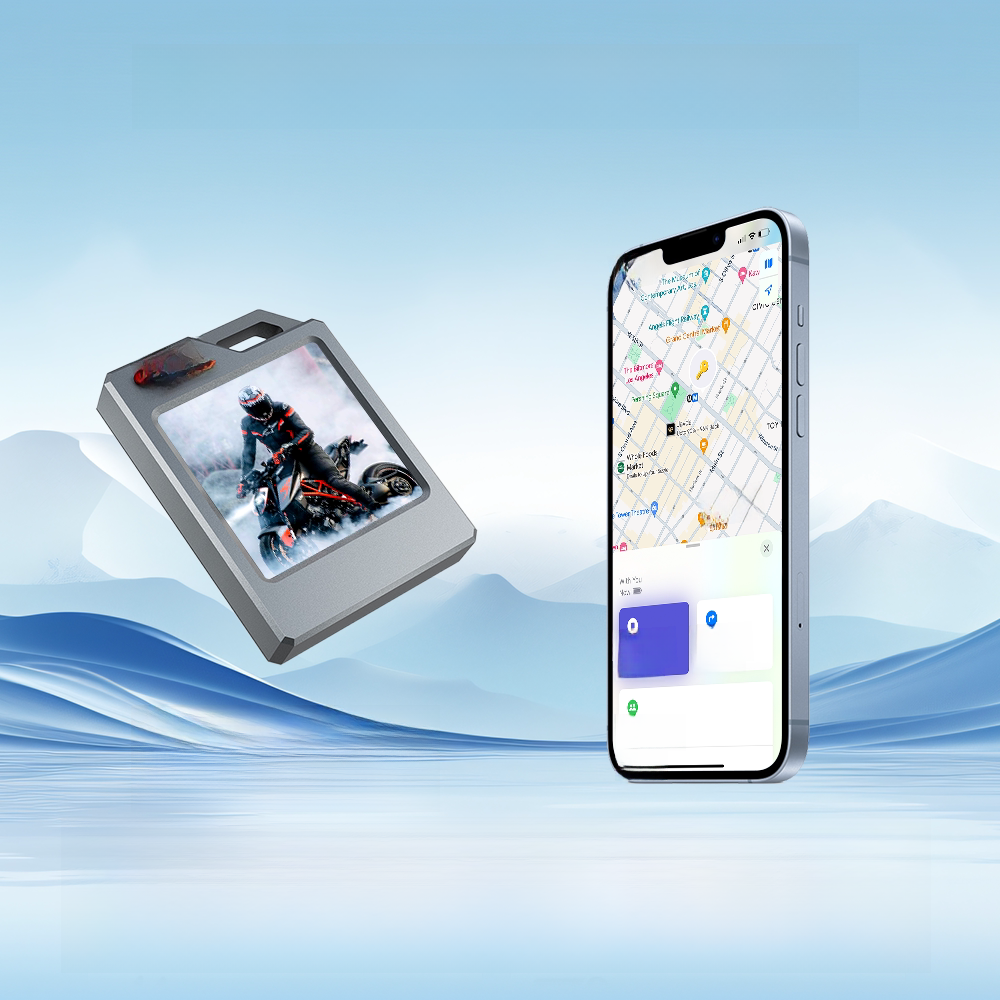 Customizable E-Ink Photo Keychain with Tracking