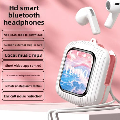 Touch Control Wireless Bluetooth Headset, Display Screen, Long Battery Life, Advanced noise reduction technology, Bilateral Stereo, Low Latency, Voice Control: Supports voice commands for hands-free use
