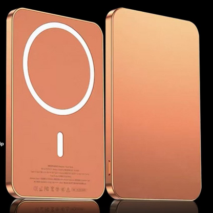 Ultra-Thin 10000mAh Magnetic Wireless Fast Charging Power Bank for iPhone. Fast Charging and Wide Compatibility: