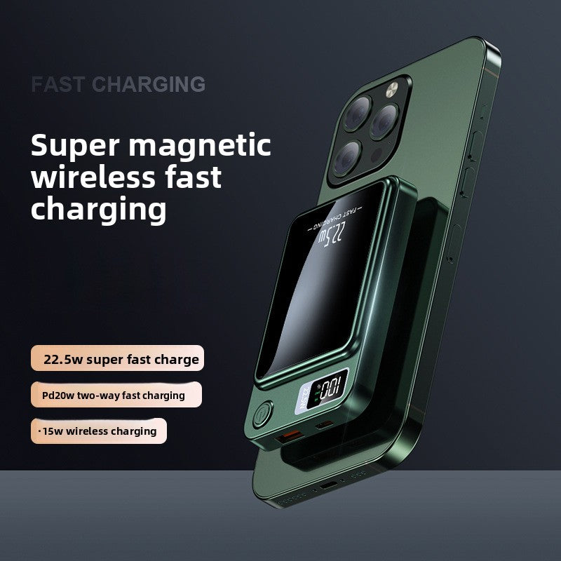 Magnetic Slim Wireless Battery Fast Charger