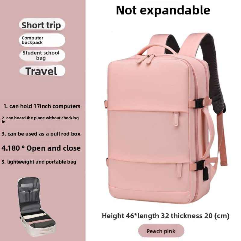 Expandable Travel Backpack with Laptop Compartment
