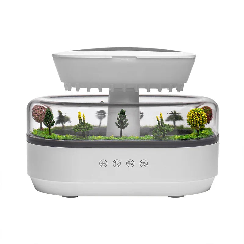 Raindrop Aromatherapy Humidifier with White Noise Technology, Multiple Timer Settings, and Mechanical Operation - ZeeTec Store