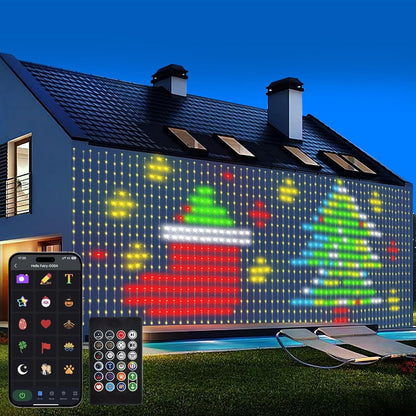 Smart RGB Curtain Light, Smart App Control, Dynamic RGB Colors, DIY Pattern Creation and Music Sync Mode: