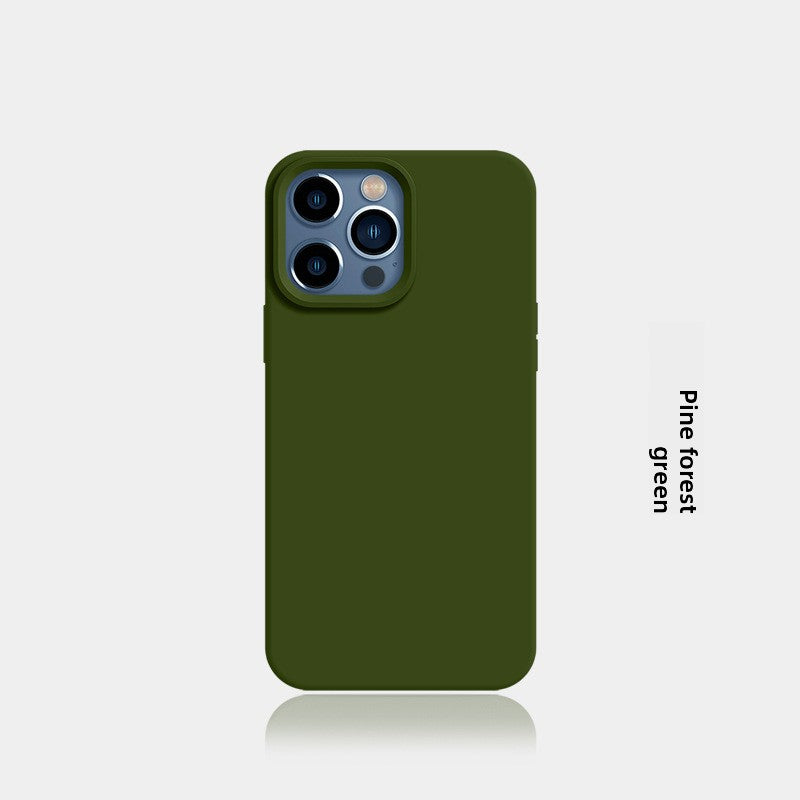 New Liquid Silicone Solid-Color Phone Case Shockproof