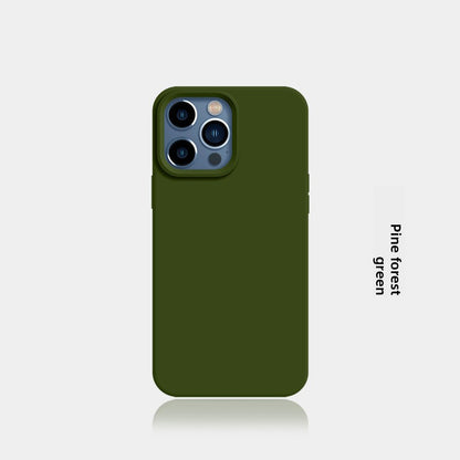 New Liquid Silicone Solid-Color Phone Case Shockproof