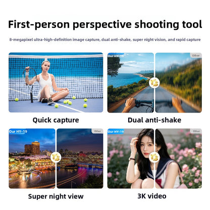 AI Smart Glasses with HD Camera and Bluetooth Translation