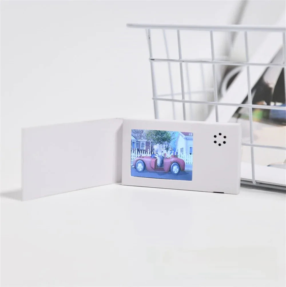 LCD Video Card, 2.4-inch Customizable Digital Display for dynamic video Content on Storage 128MB,Automatic video play when the card open,High Resolution pixel clarity,Manual on how to upload videos & pictures to card - ZeeTec Store