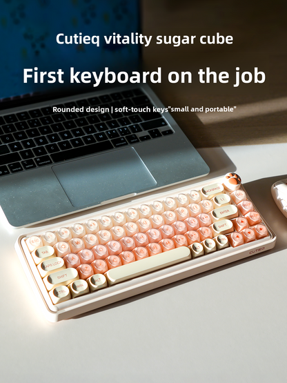 Portable Wireless Mechanical Keyboard Aesthetic Appeal Silent