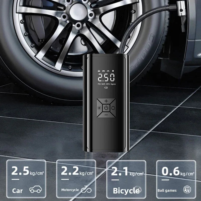 Car-Mounted Air Pump for Effortless Tire Inflation - ZeeTec Store
