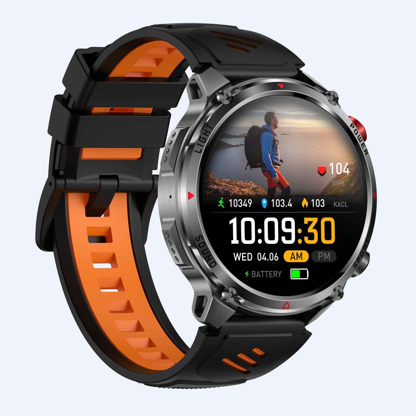 Smart Sports Watch with Heart Rate Monitoring and Bluetooth Call
