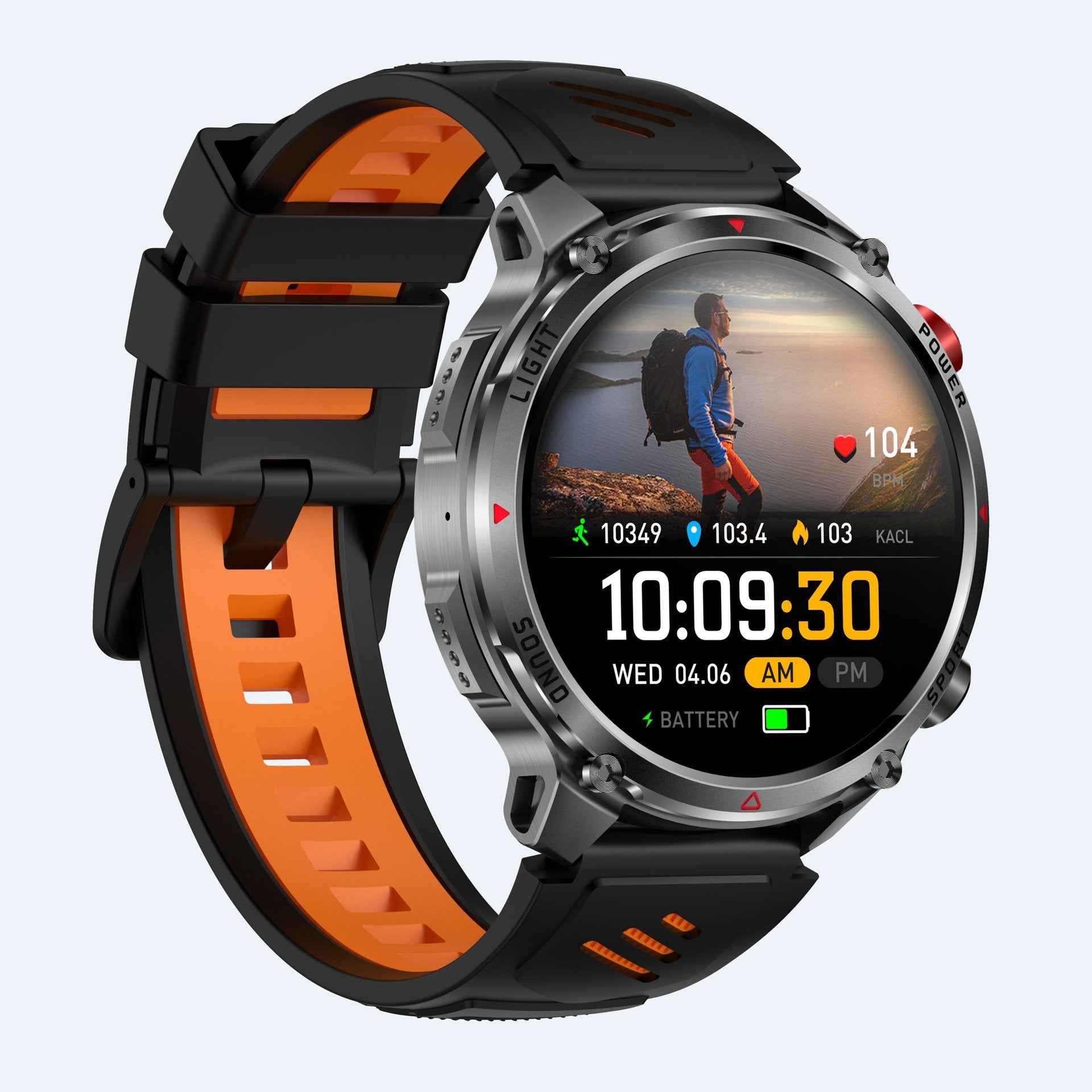 Smart Sports Watch with Heart Rate Monitoring and Bluetooth Call