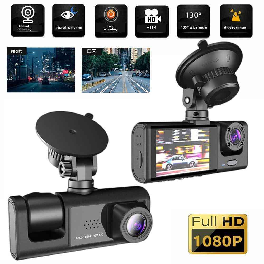 WiFi Car DVR with Triple Lens Night Vision