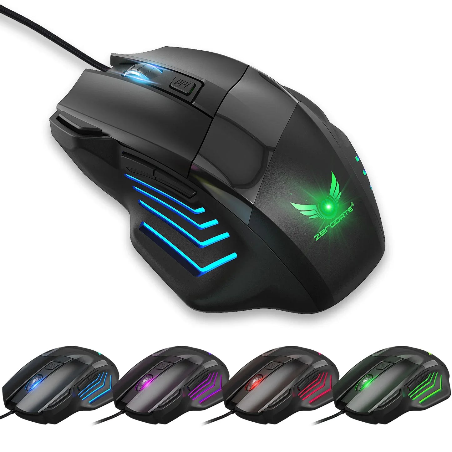 Gaming Mouse RGB Adjustable DPI for Ultimate Precision and Control - ZeeTec Store