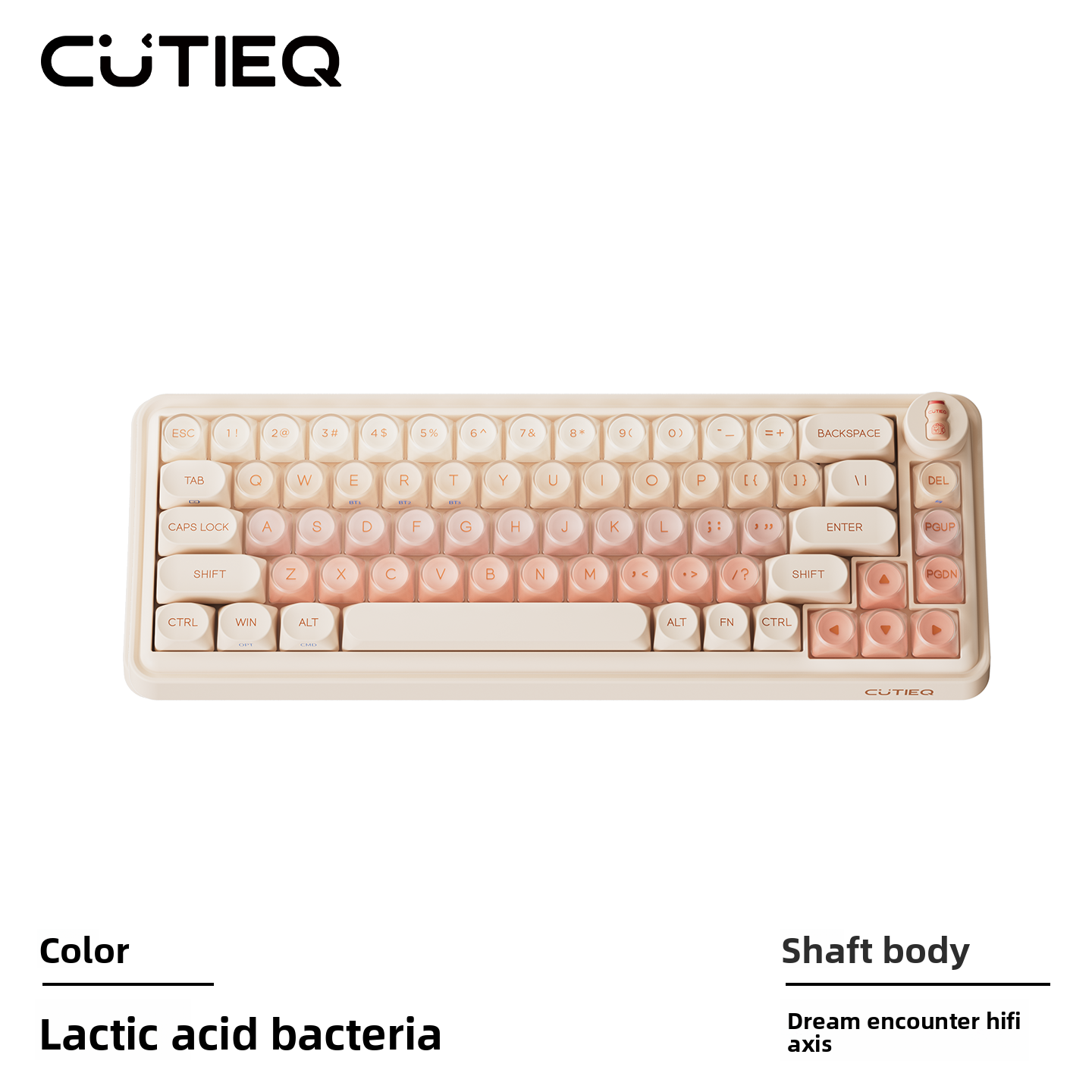 Portable Wireless Mechanical Keyboard Aesthetic Appeal Silent