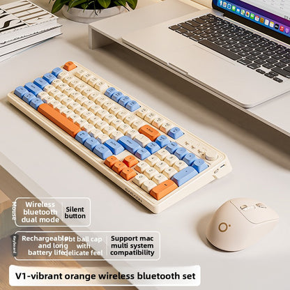 Wireless Keyboard Mouse Backlight Mechanical Feel