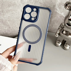 Magnetic Phone Case for iPhone with Shockproof Corners and Anti-Slip Grip