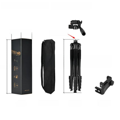 Adjustable Camera Tripod with Removable Gimbal for Phone and DSLR - ZeeTec Store