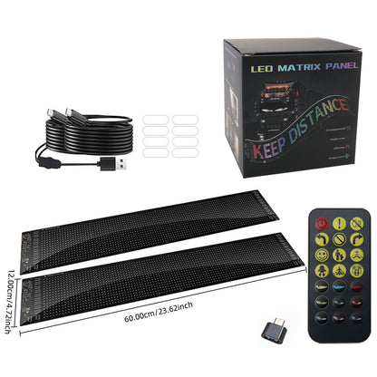 Flexible LED Car Display Screen with Bluetooth Control