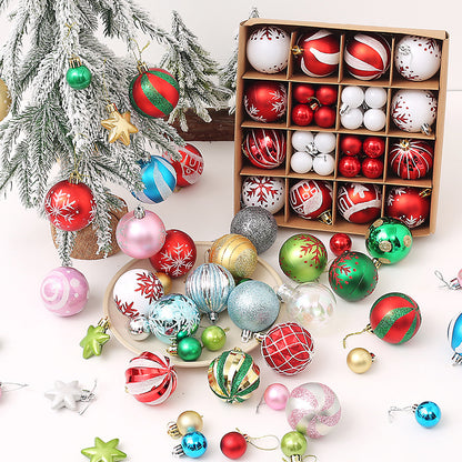Christmas Decorative Painted Ball Ornaments Gift Set