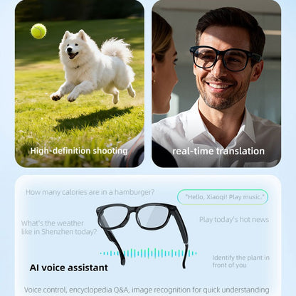 AI Smart Glasses Translator Calls Bluetooth Video Photo