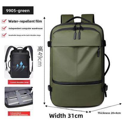 Men's Business Commuter Backpack Expandable Laptop Bag