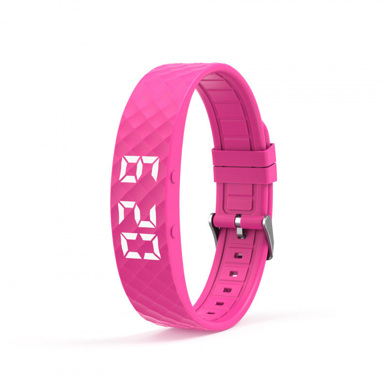 Smart fitness Silicone wristband with modern buckle style,Screen: 1-inch TFT display,Vibration Alarm|Sleep Monitoring|Step Counting|Long Battery Life: 21+ days