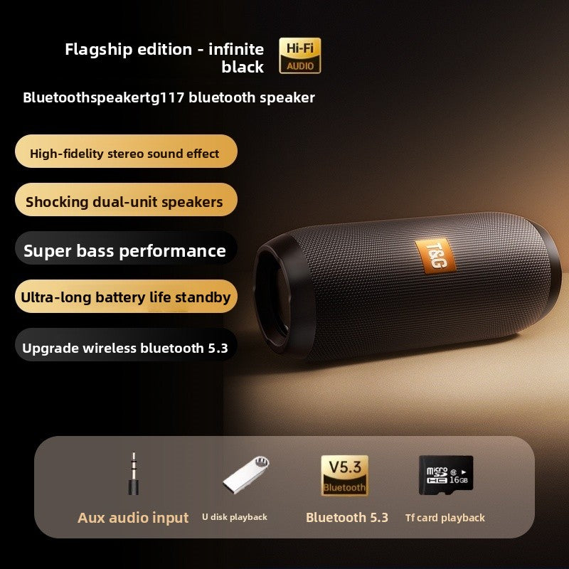 Portable Bluetooth Speaker 10W with Enhanced Bass