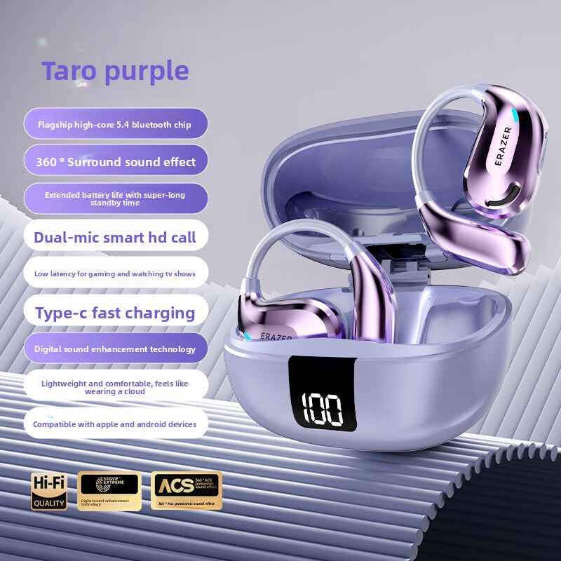 Wireless Open-Ear Bluetooth Headset with AI Translation