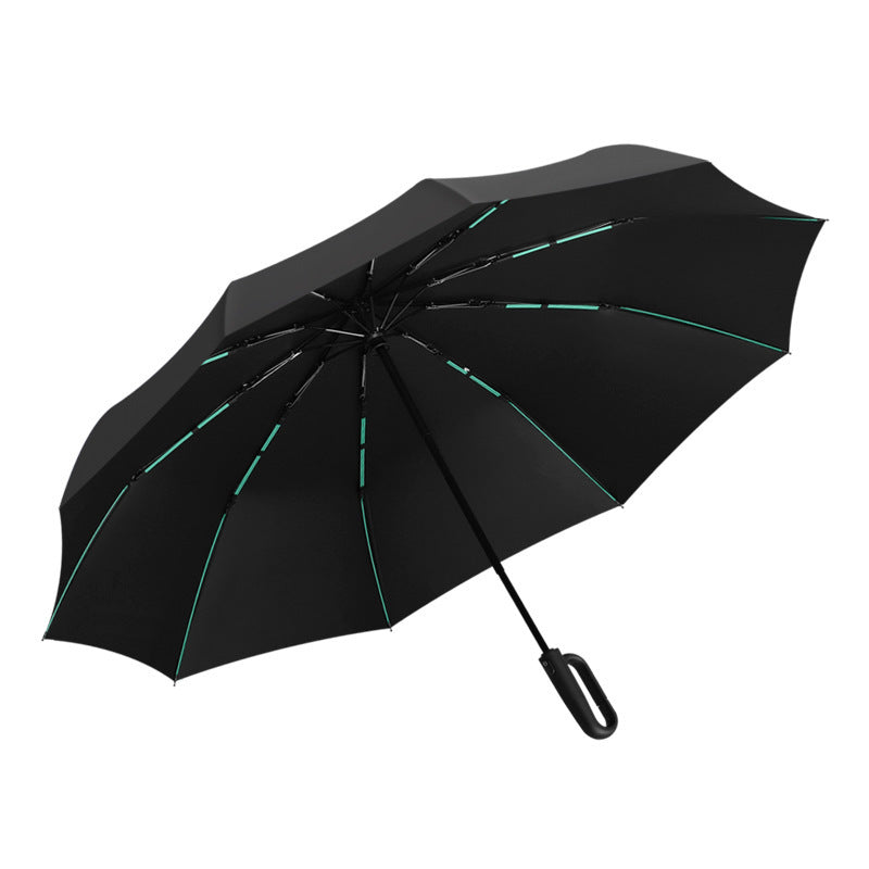 Automatic Folding Sun and Rain Umbrella with Windproof Design for Winter and Summer